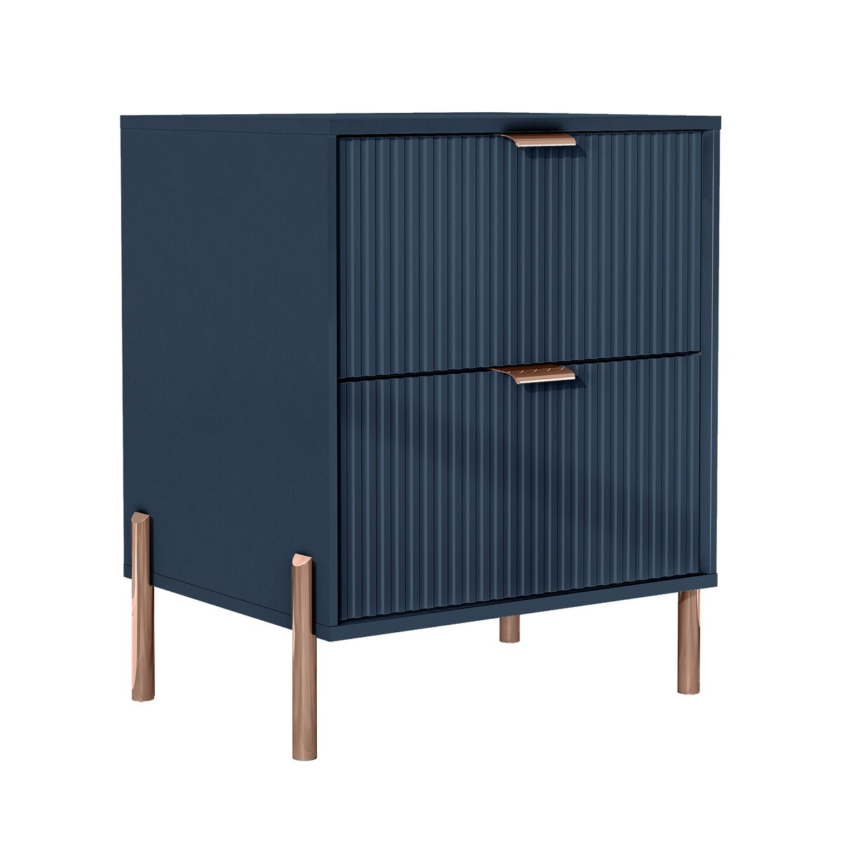 Modern 2-Drawer Nightstand Bedside Table End Table Furniture