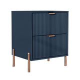 Modern 2-Drawer Nightstand Bedside Table End Table Furniture