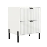 Modern 2-Drawer Nightstand Bedside Table End Table Furniture