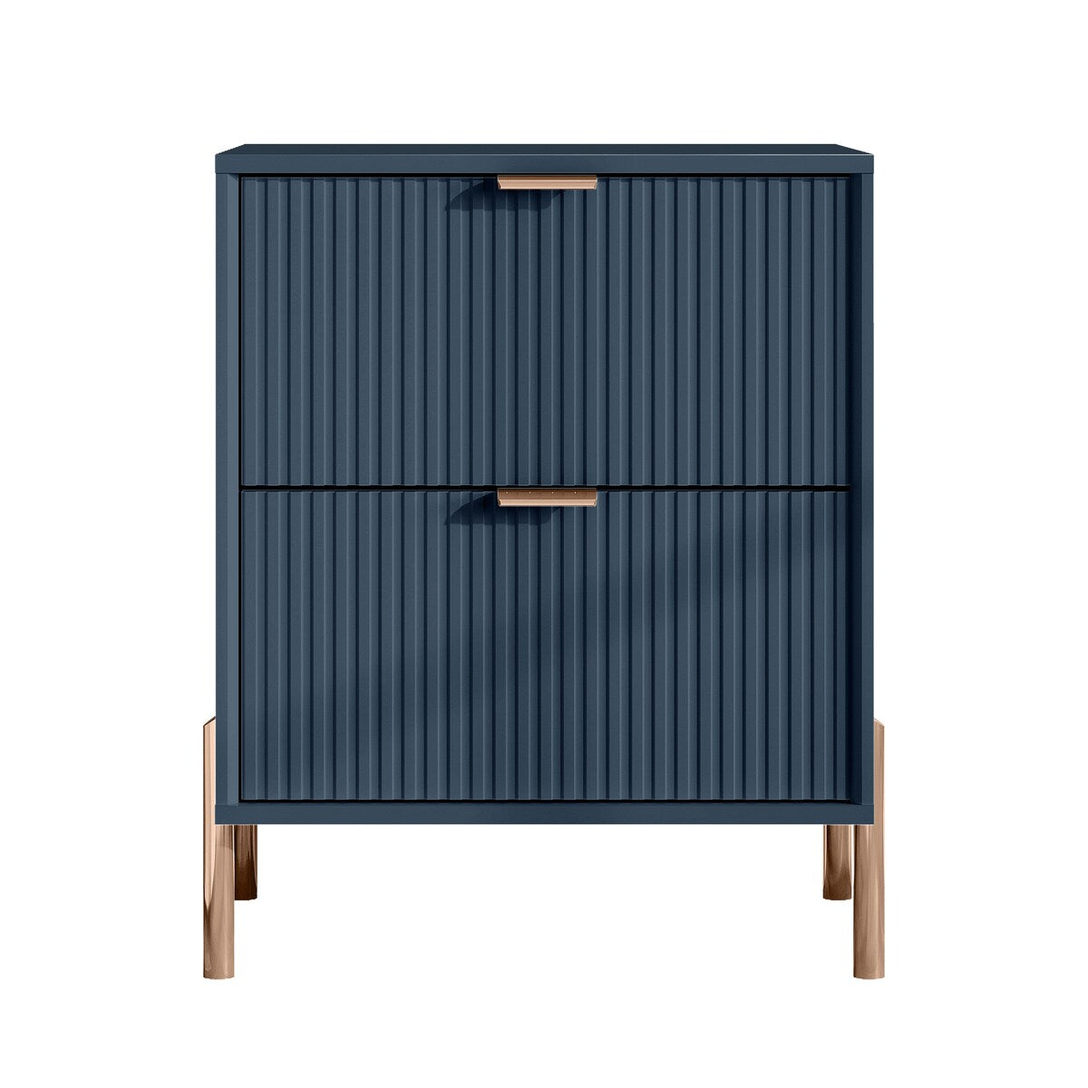 Modern 2-Drawer Nightstand Bedside Table End Table Furniture