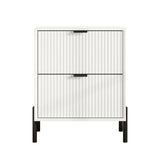 Modern 2-Drawer Nightstand Bedside Table End Table Furniture