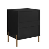 Modern 2-Drawer Nightstand Bedside Table End Table Furniture