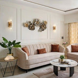 Modern 2-Light Cylinder Clear Glass Candle Wall Sconce for Bathroom Hallway