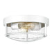 Modern 2-Light Flush Mount Ceiling Light