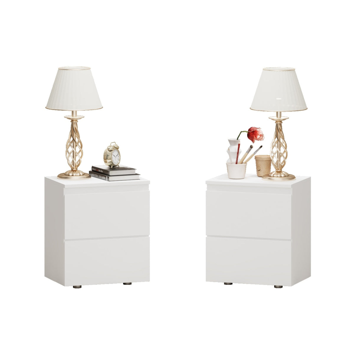 Modern 2-drawer Nightstand for Home Storage Chest