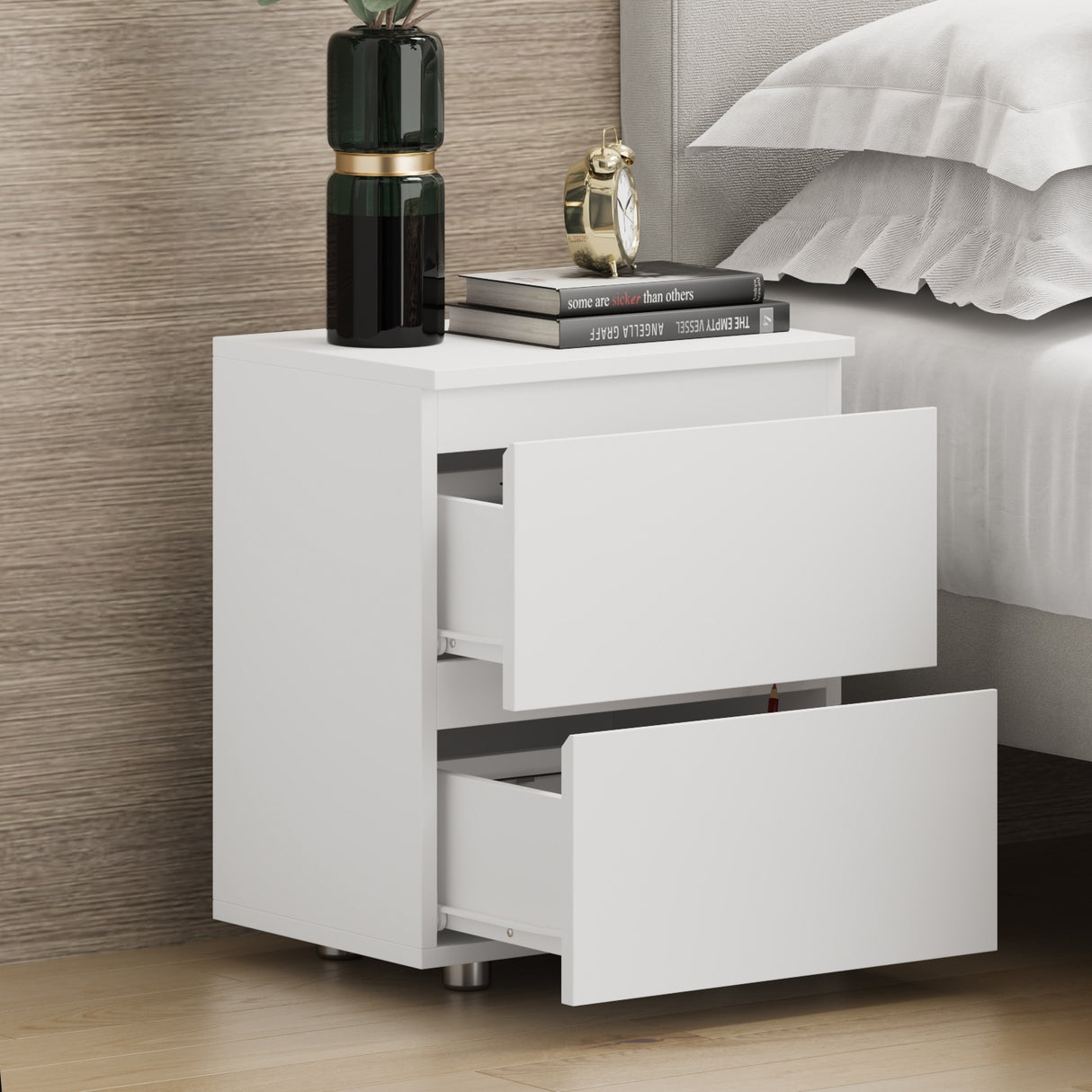 Modern 2-drawer Nightstand for Home Storage Chest