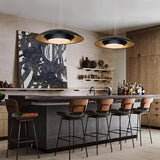 Modern 23.6in Wide Flat Dome Dimmable LED Pendant Light