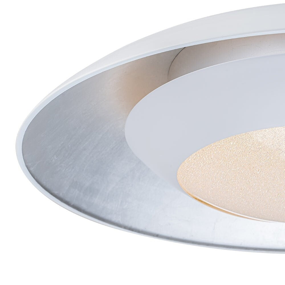 Modern 23.6in Wide Flat Dome Dimmable LED Pendant Light