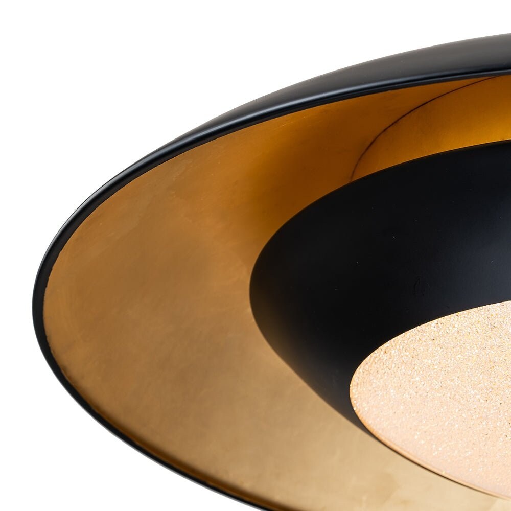 Modern 23.6in Wide Flat Dome Dimmable LED Pendant Light