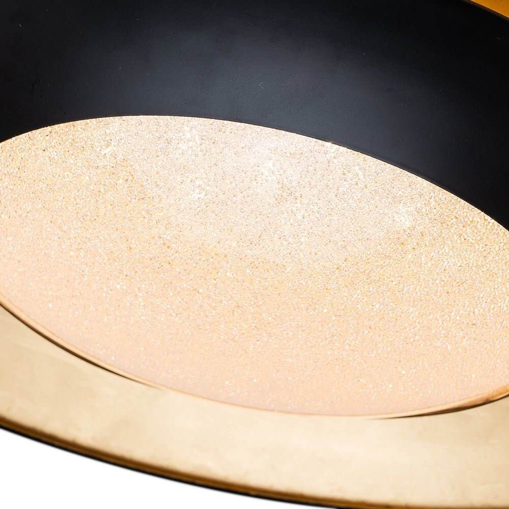 Modern 23.6in Wide Flat Dome Dimmable LED Pendant Light