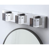 Modern 3-Light Cube Bubble Glass Shape LED Vanity Lamp