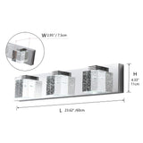 Modern 3-Light Cube Bubble Glass Shape LED Vanity Lamp