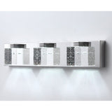 Modern 3-Light Cube Bubble Glass Shape LED Vanity Lamp