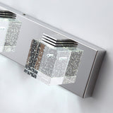 Modern 3-Light Cube Bubble Glass Shape LED Vanity Lamp
