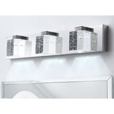 Modern 3-Light Cube Bubble Glass Shape LED Vanity Lamp