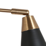 Modern 3-Light Metal Black Gold Chandeliers Semi-Flush Ceiling Light for Kitchen - 22"Dia x 14.5"H