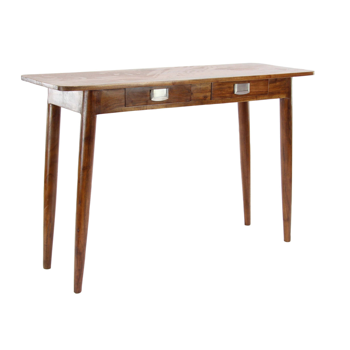 Modern Wood Stained Console Table - 45 x 16 x 30