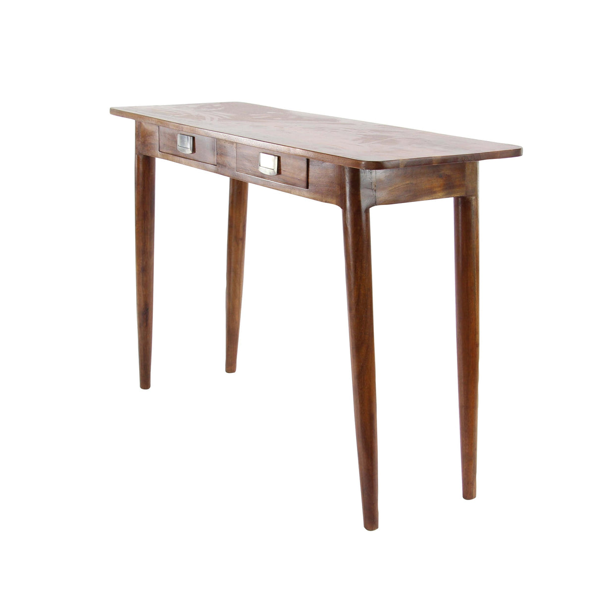Modern Wood Stained Console Table - 45 x 16 x 30