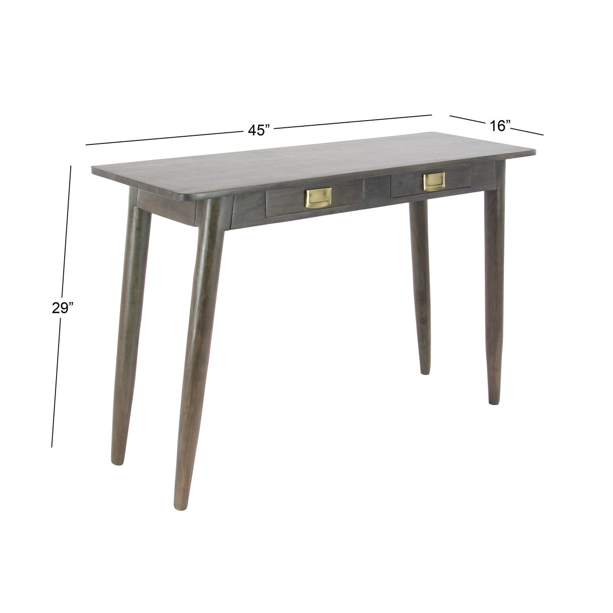 Modern Wood Stained Console Table - 45 x 16 x 30