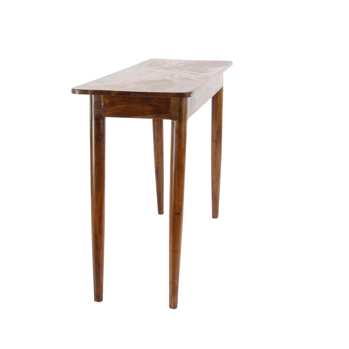 Modern Wood Stained Console Table - 45 x 16 x 30