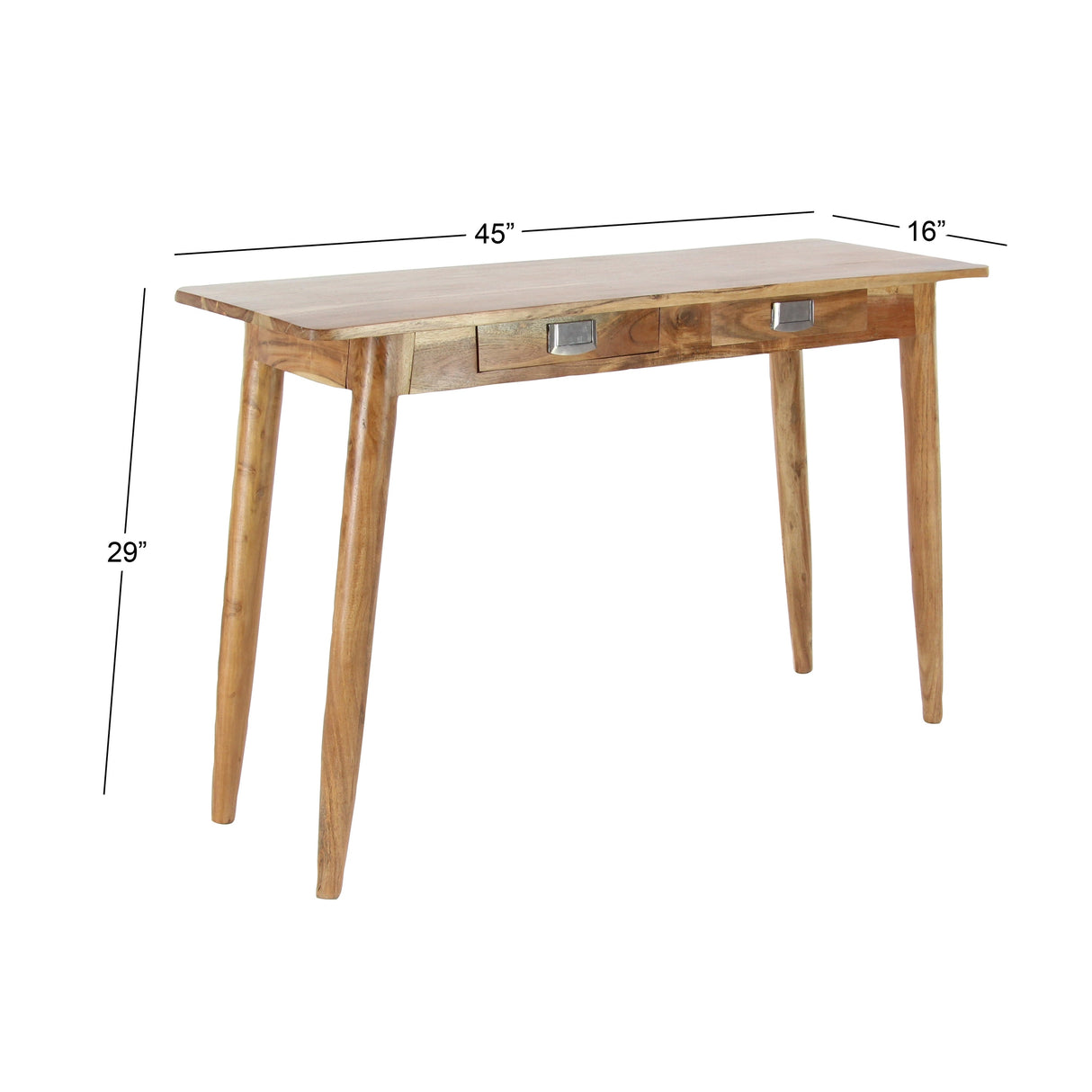 Modern Wood Stained Console Table - 45 x 16 x 30