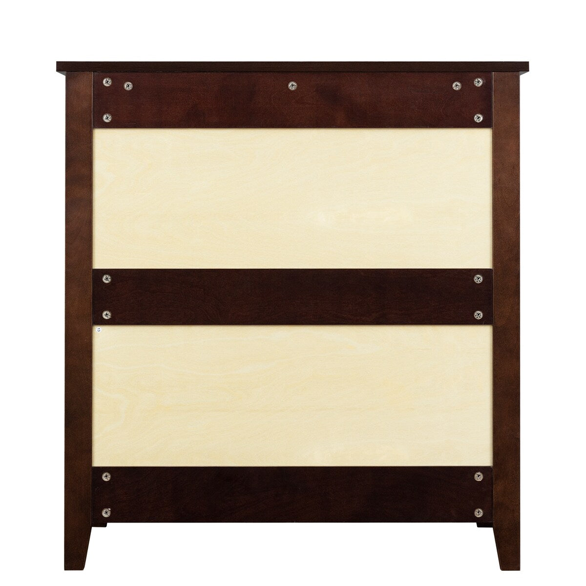 Modern 36-in Storage Solid Wood Retro Round Handle Side Cabinet with 4-Drawers
