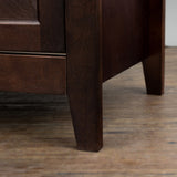 Modern 36-in Storage Solid Wood Retro Round Handle Side Cabinet with 4-Drawers