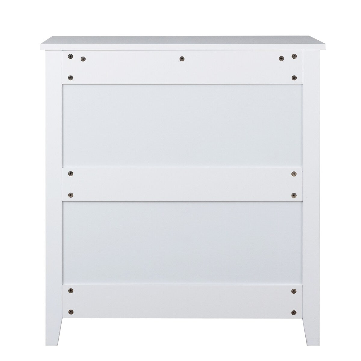 Modern 36-in Storage Solid Wood Retro Round Handle Side Cabinet with 4-Drawers
