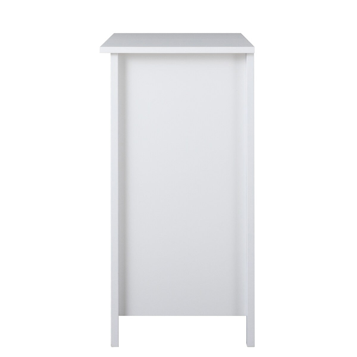 Modern 36-in Storage Solid Wood Retro Round Handle Side Cabinet with 4-Drawers