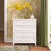 Modern 36-in Storage Solid Wood Retro Round Handle Side Cabinet with 4-Drawers
