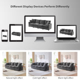 Modern 4-Seat Modular Sofa, Free Combination Sectional Couch Set with 2 Pillows