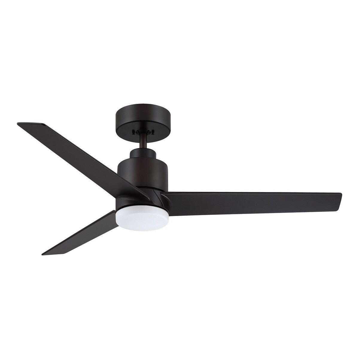 Modern 44-in ORB 3-Blade LED Integrated Ceiling Fan with Light and Remote - 44-in W