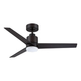 Modern 44-in ORB 3-Blade LED Integrated Ceiling Fan with Light and Remote - 44-in W
