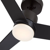 Modern 44-in ORB 3-Blade LED Integrated Ceiling Fan with Light and Remote - 44-in W