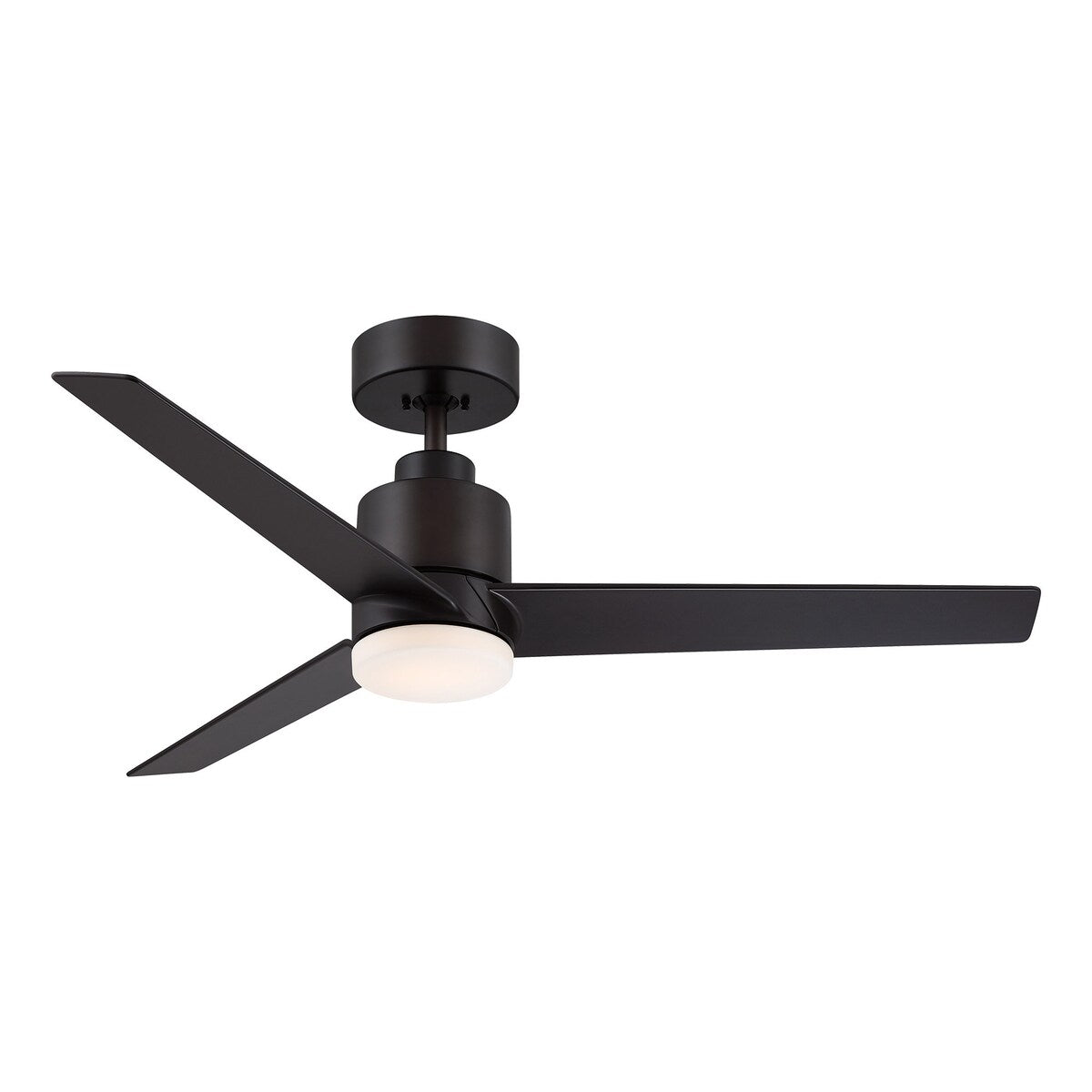 Modern 44-in ORB 3-Blade LED Integrated Ceiling Fan with Light and Remote - 44-in W