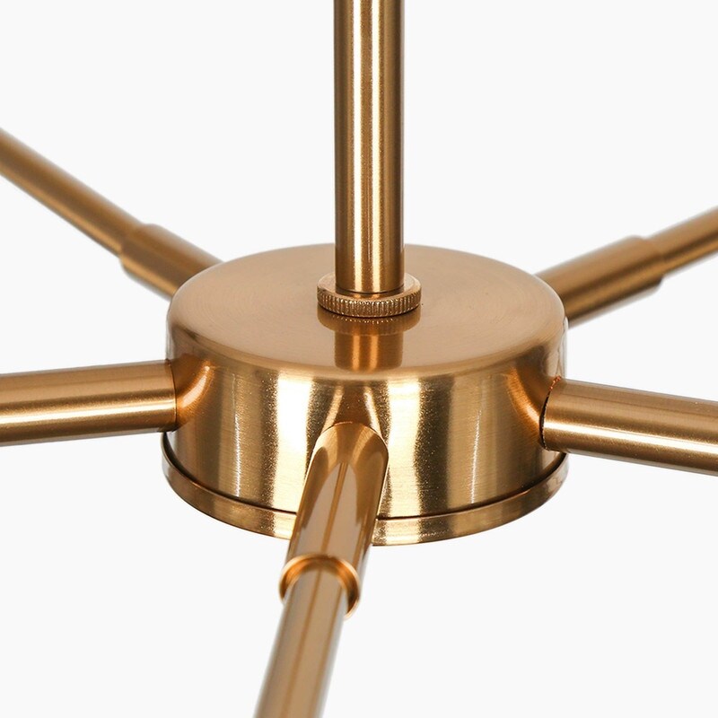 Modern Glam Gold 5 Lights Cone Glass Chandeliers Wagon Wheel Ceiling Lights for Dining Room - D 25" x H 18"