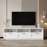 Modern 70.87" TV Cabinet TV Console Table with 3 Storage Drawers, Entertainment Center TV Stand for Living Room