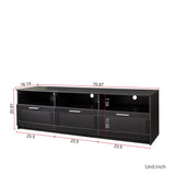 Modern 70.87" TV Cabinet TV Console Table with 3 Storage Drawers, Entertainment Center TV Stand for Living Room