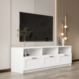Modern 70.87" TV Cabinet TV Console Table with 3 Storage Drawers, Entertainment Center TV Stand for Living Room