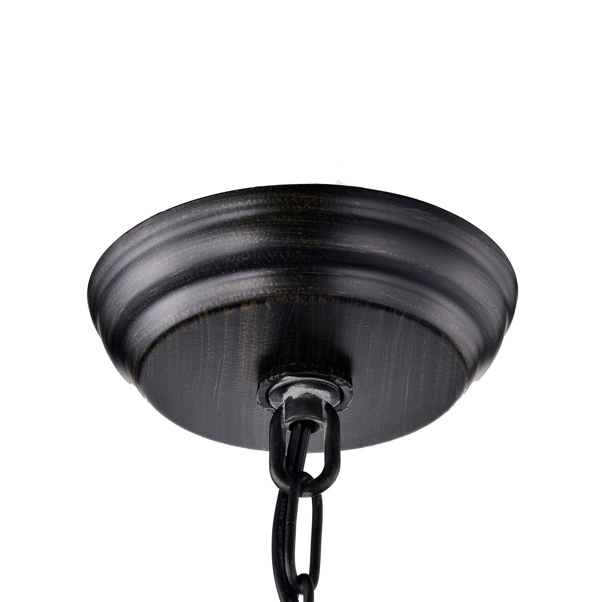 Modern 9-Light Black and Brown Finish Chandelier - 24X24"