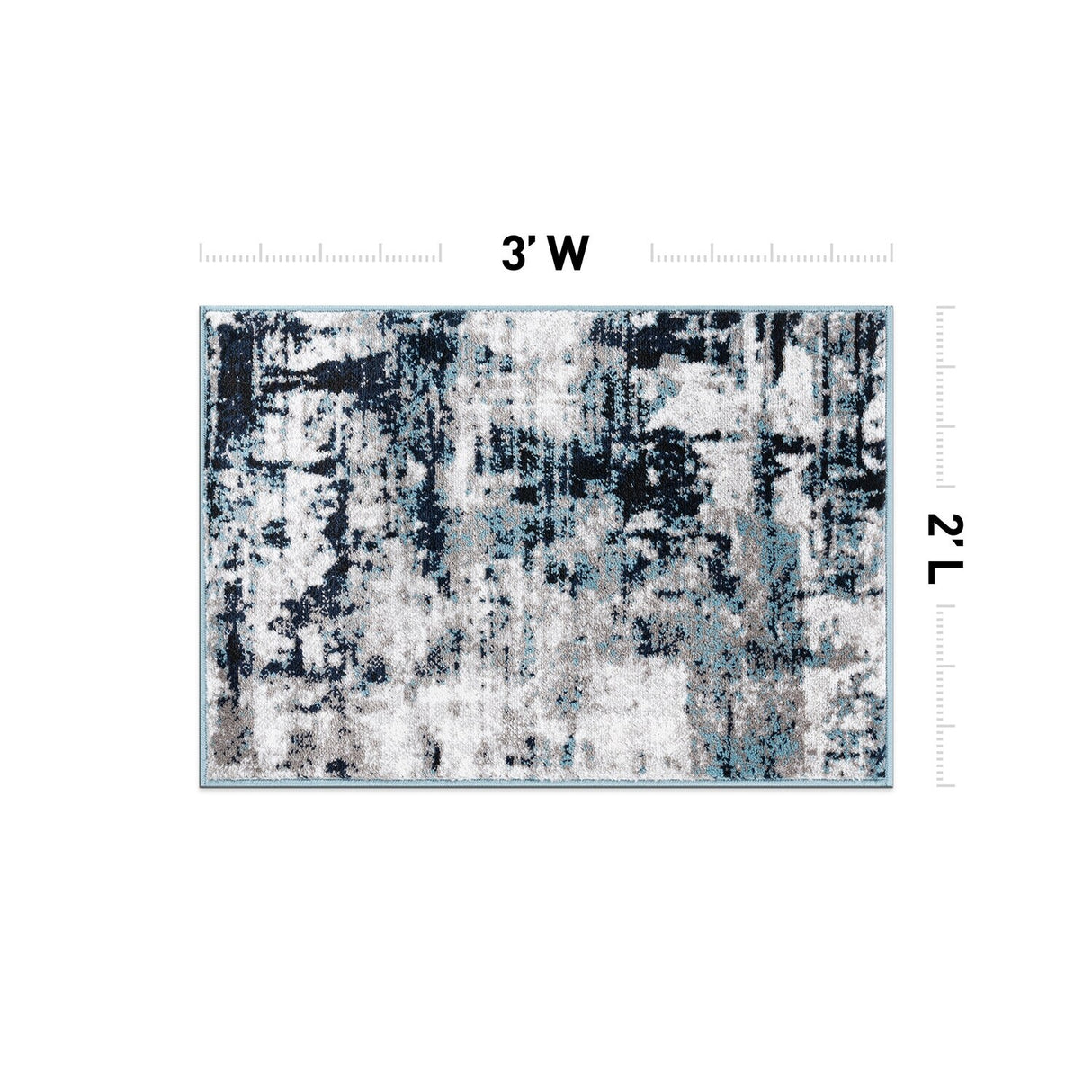 Modern Abstract Reflections Area Rug