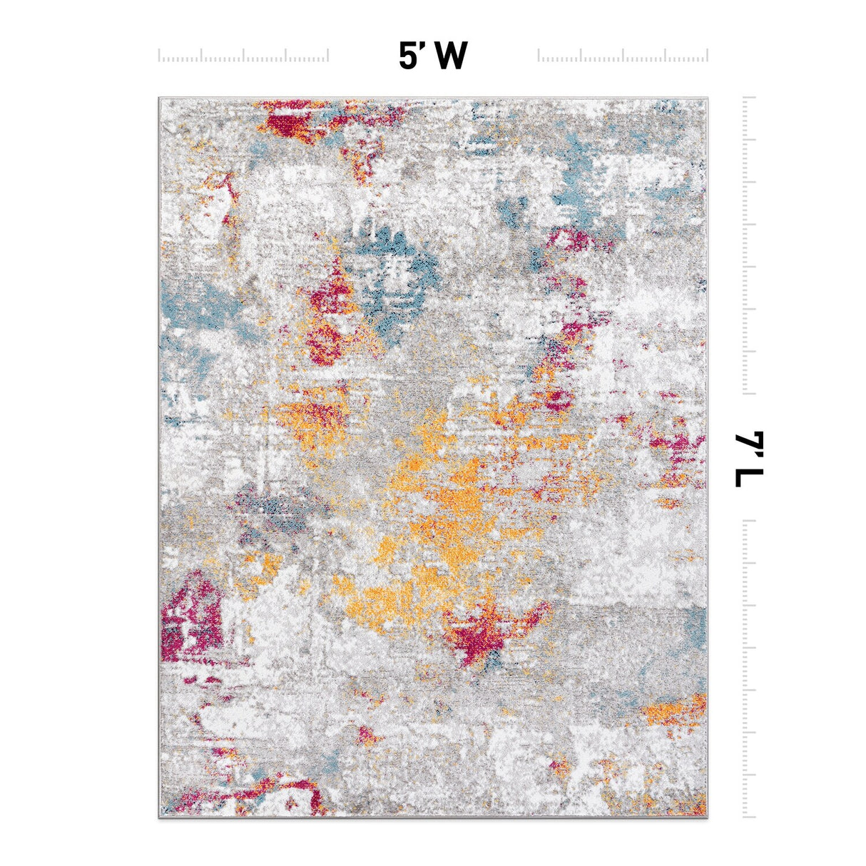 Modern Abstract Reflections Area Rug