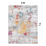 Modern Abstract Reflections Area Rug