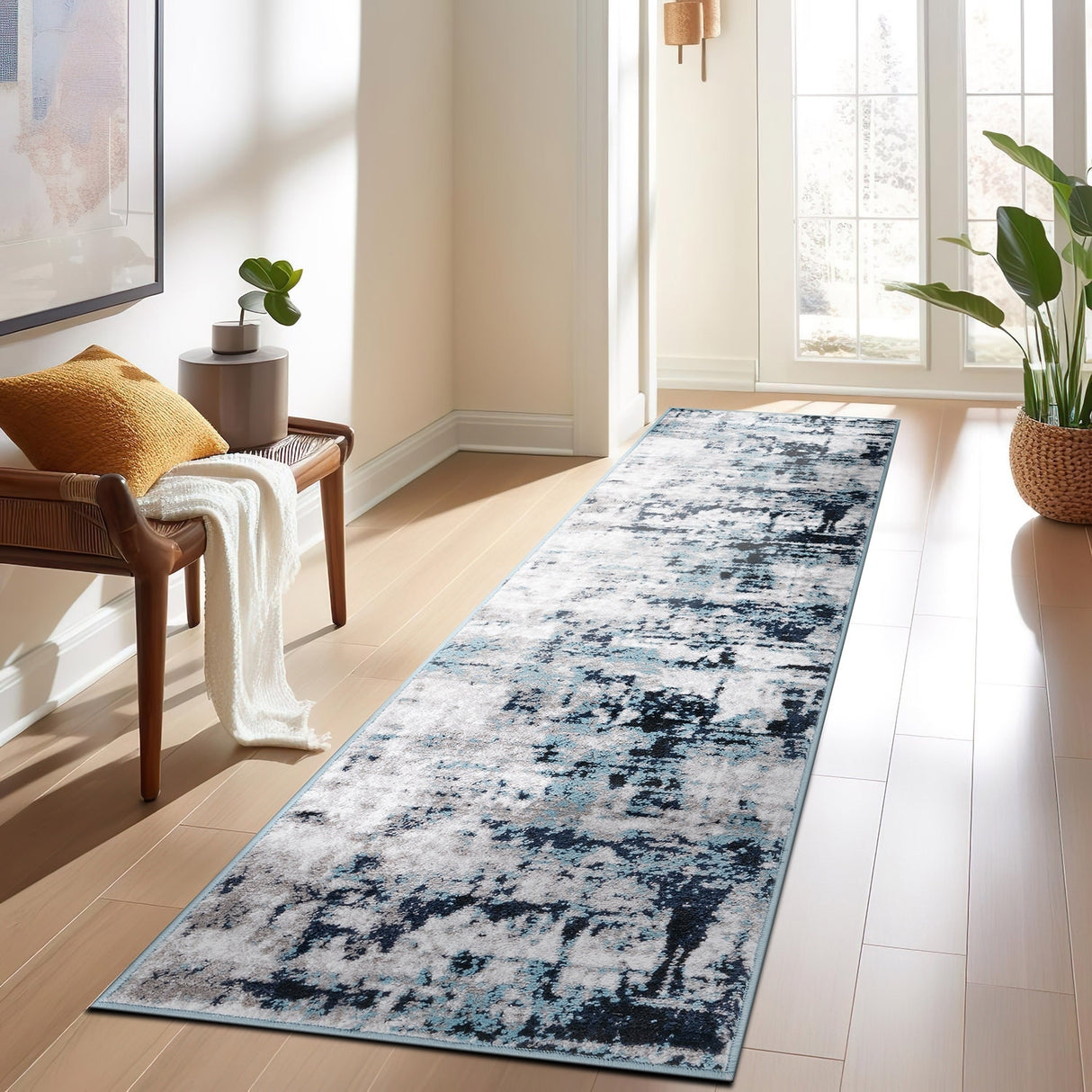 Modern Abstract Reflections Area Rug