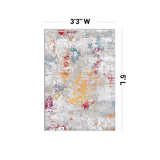 Modern Abstract Reflections Area Rug