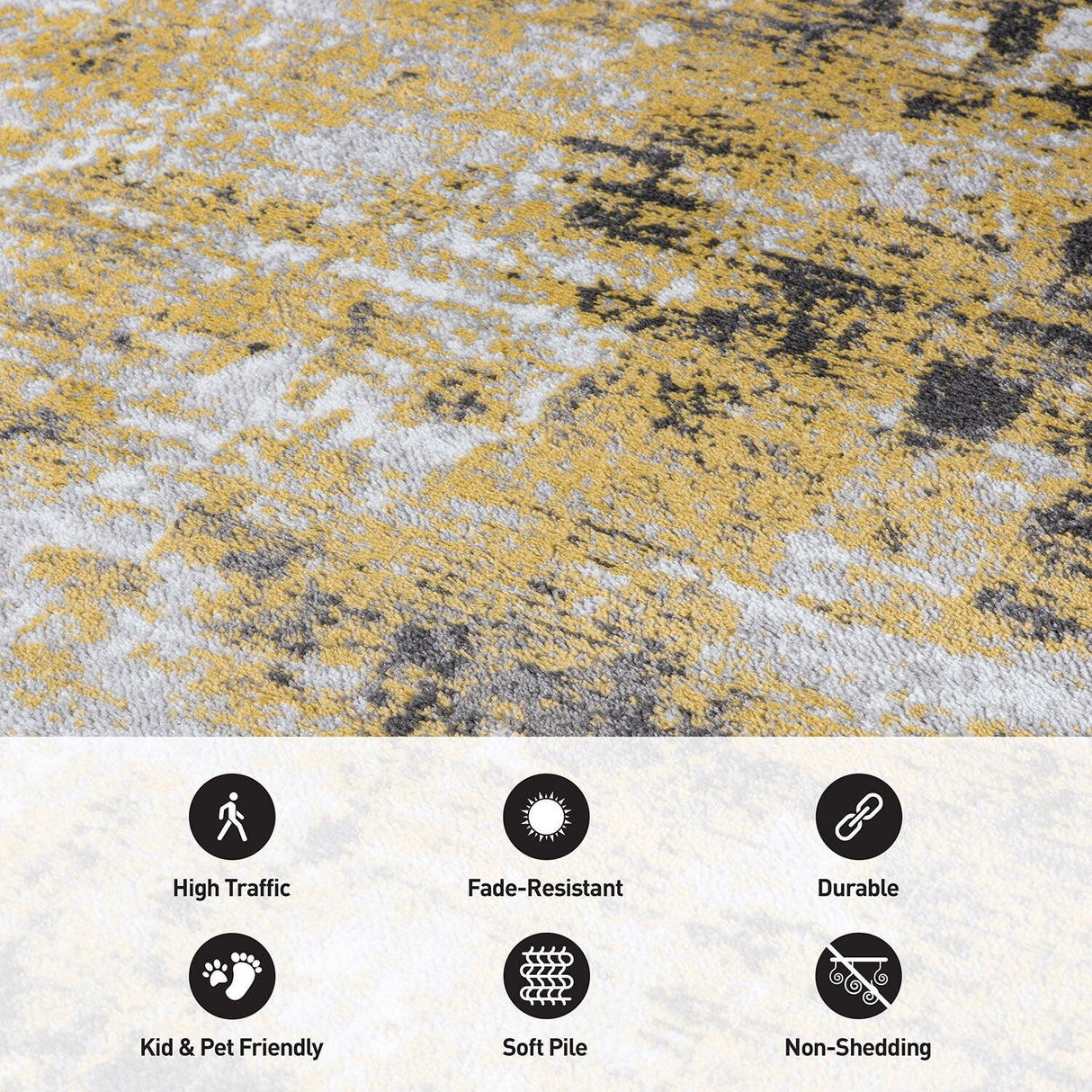Modern Abstract Reflections Area Rug