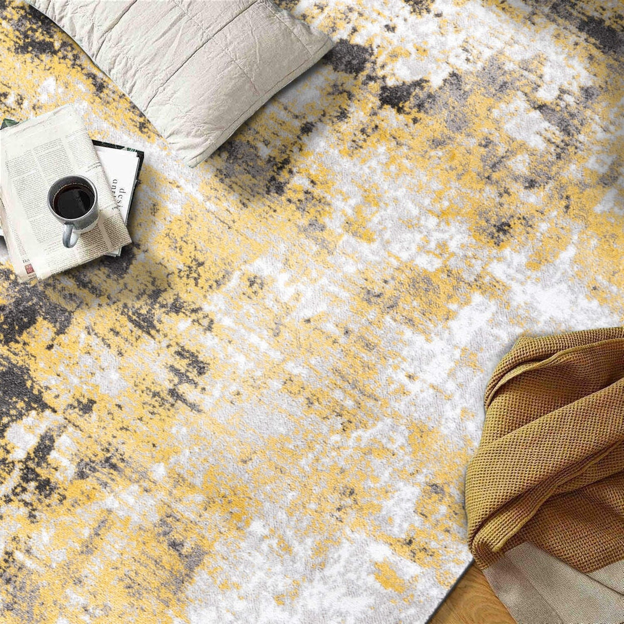 Modern Abstract Reflections Area Rug
