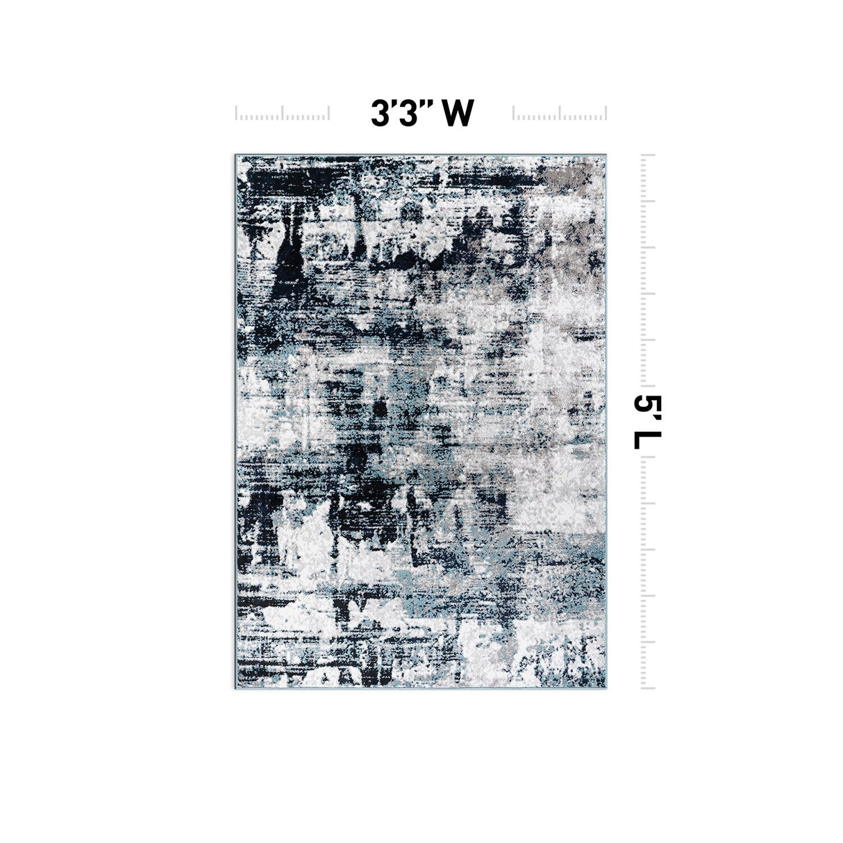 Modern Abstract Reflections Area Rug