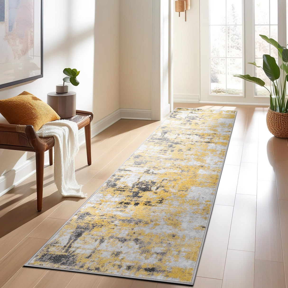 Modern Abstract Reflections Area Rug