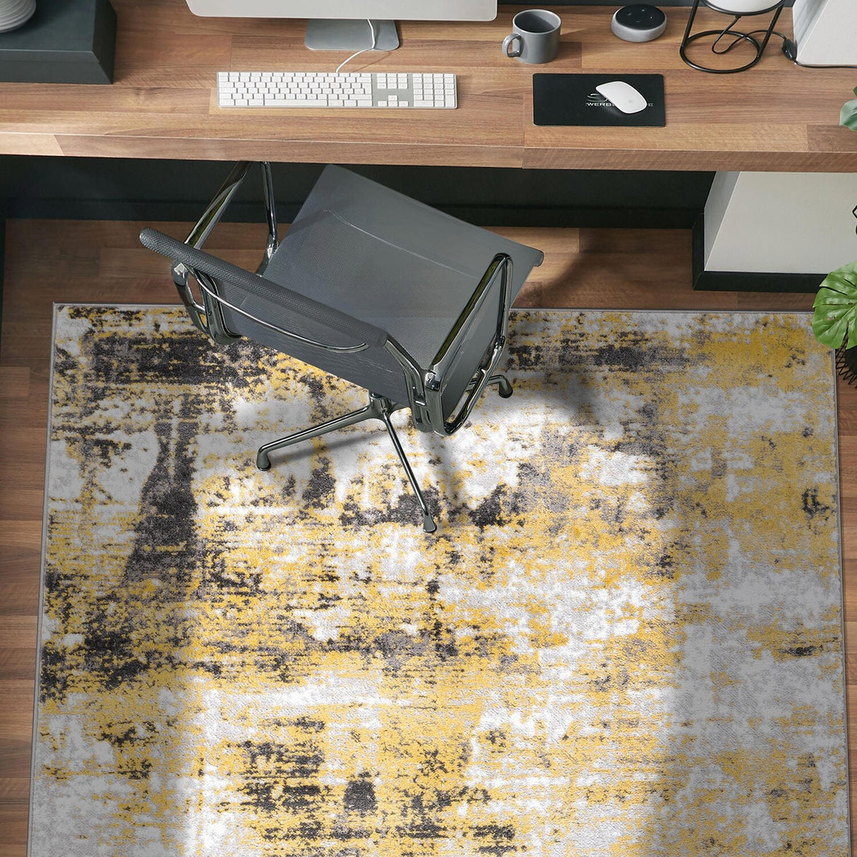 Modern Abstract Reflections Area Rug